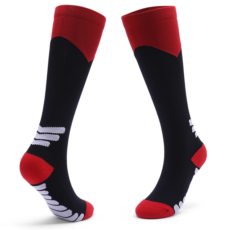 Men′ S and Women′ S Long-Tube Pressure Socks Outdoor Cycling Running Socks Thickened Marathon Compression Socks