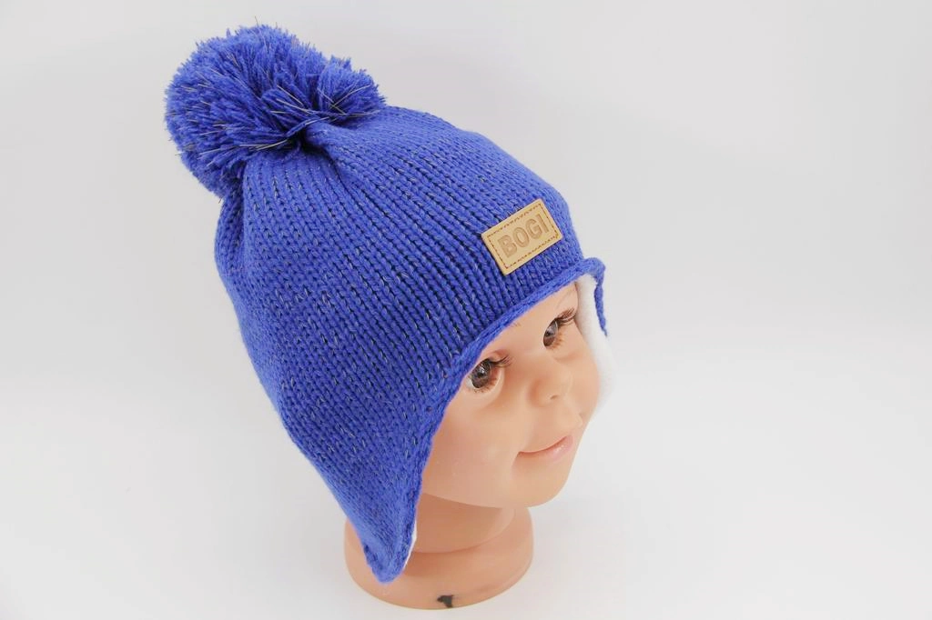 Reflective Knitted Earmuff Hat Baby Hat Safe Function at Night